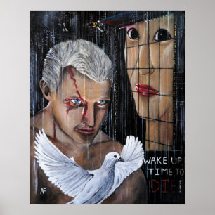 Time to Die! Painting by Alfred Fox Poster
