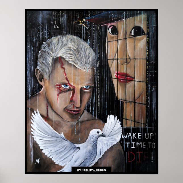 Time to Die! Painting by Alfred Fox Poster (Front)