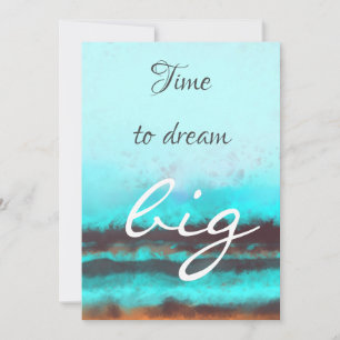 Time to dream big holiday card