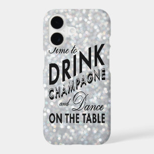 Time to Drink Champagne on Silver iPhone 7 Case