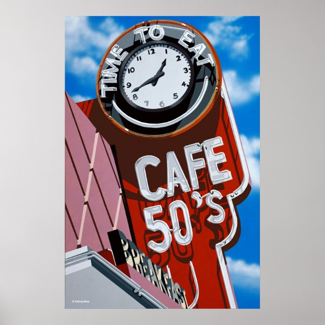 Time to Eat Diner Poster (Front)