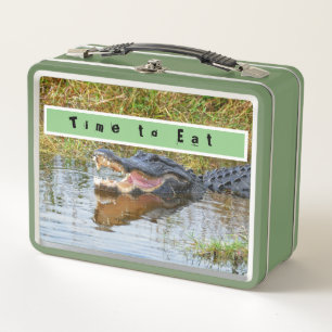 Time to Eat Metal Lunch Box