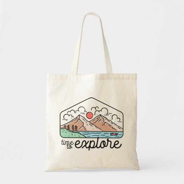 Time To Explore Tote Bag (Front)