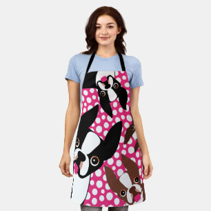 Time to Feed the Boston Terriers Apron