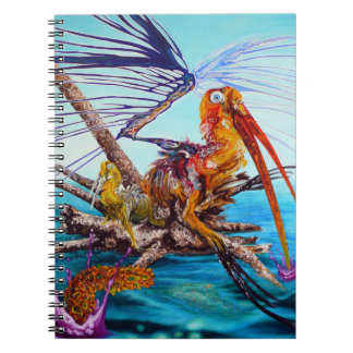 Time To Fly Away Oil On Canvas Painting Notebook