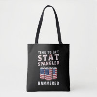 Time To Get Star Spangled Hammered Beer USA Flag