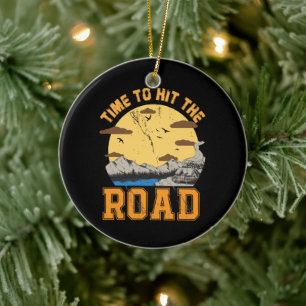 Time To Hit The Road  Ceramic Tree Decoration
