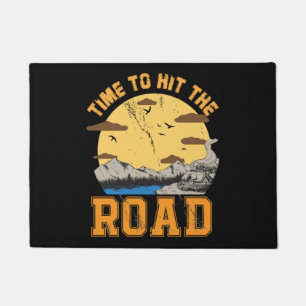 Time To Hit The Road  Doormat
