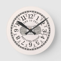 Time to Knit Yarn Clock Face 