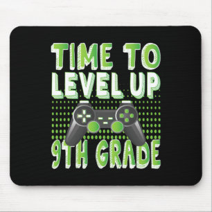 Time To Level Up 9th Grade Kids Video Game Theme P Mouse Mat