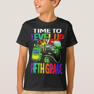 Time To Level Up Fifth Grade Video Game  T-Shirt
