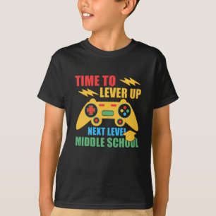Time To Level Up Middle School Video Gamer T-Shirt