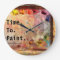 Time To Paint Artist Palette Studio Wall Clock