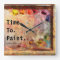 Time To Paint Artist Palette Studio Wall Clock