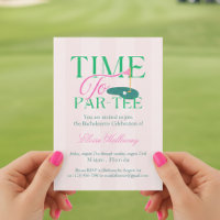 Time to Party Fun Golf Themed Bachelorette