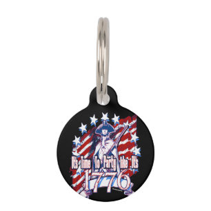 Time To Party Like It's 1776 Pet Tag