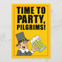 Time To Party Pilgrims Friendsgiving