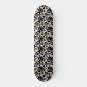 Time to Party Wild Skulls Skateboard