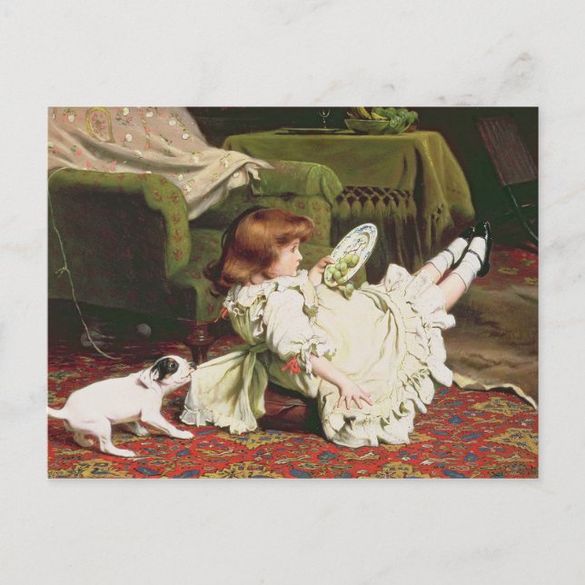 Time to Play, 1886 Postcard (Front)