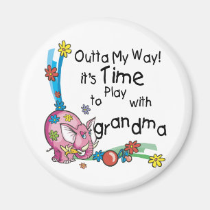 Time to Play with Grandma Magnet