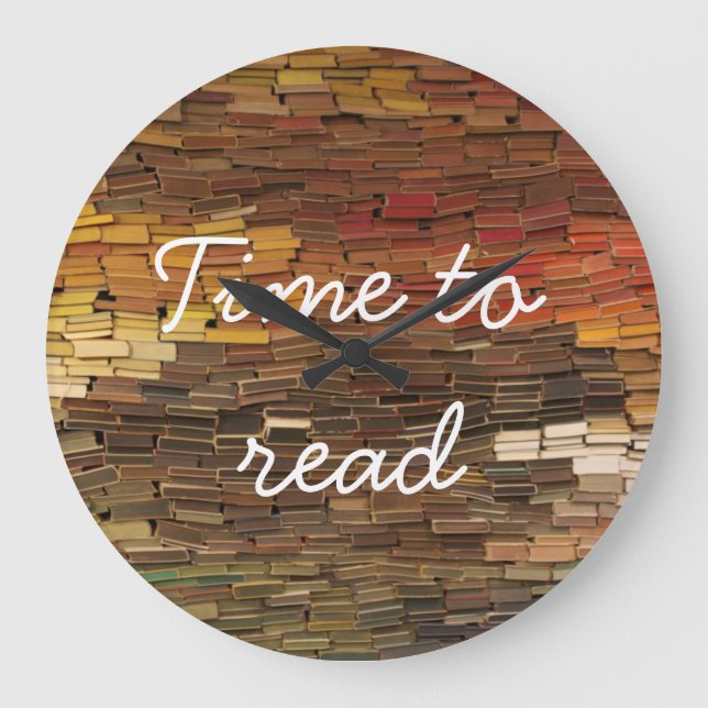 Time to Read Books Clock (Front)