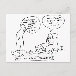 Time To Read Postcard