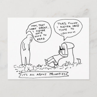 Time To Read Postcard