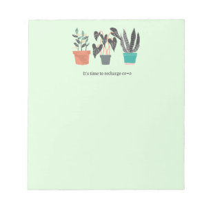 Time to recharge cono  notepad