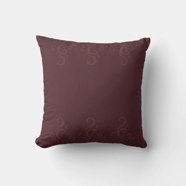 Time to Relax maroon-ed Throw Pillow  (Front)