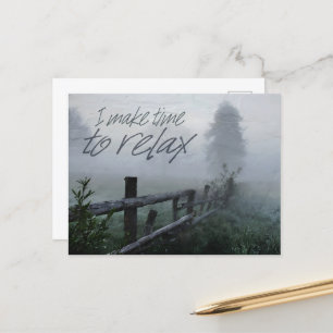 "Time to relax" Motivation Affirmation Postcard