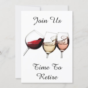 "TIME TO RETIRE" RETIREMENT PARTY CELEBRATION INVITATION