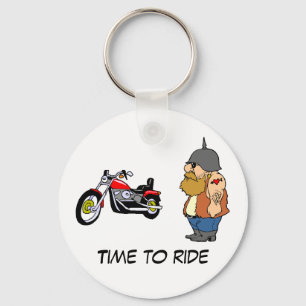 Time To Ride Key Ring