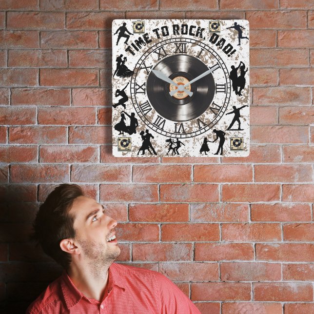 “Time to Rock, Dad!” wall clock (Creator Uploaded)