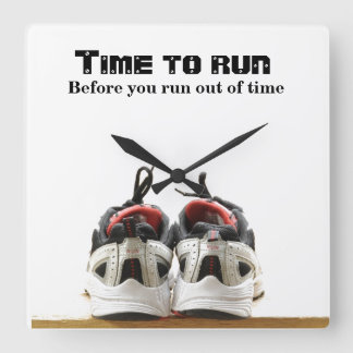 Time to run square wall clock