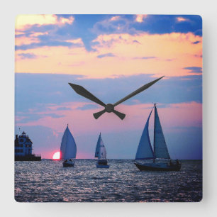 Time to Sail Wall Clock
