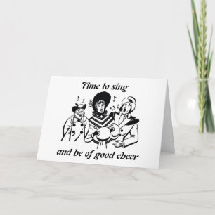 TIME TO SING THEN RING IN THE NEW YEAR CARD