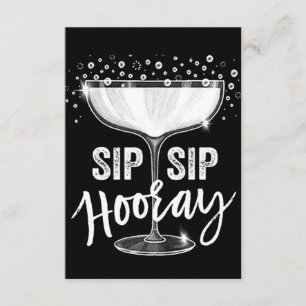 TIME TO ***SIP SIP HOORAY** CELEBRATE INVITATION