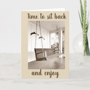 TIME TO SIT BACK/ENJOY **NEW HOME** (Lake Home?) Announcement