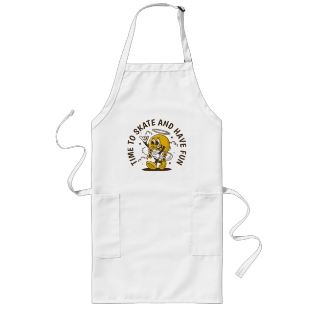 Time to skate long apron (Front)