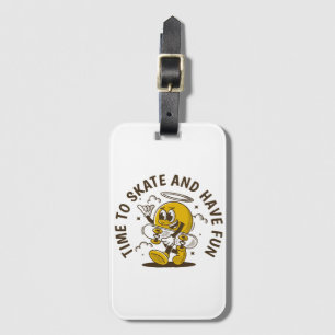 Time to skate luggage tag