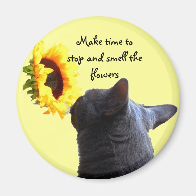 Time to Smell the Flowers Magnet (Front)
