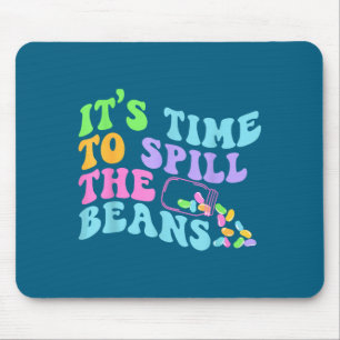 Time to spill the beans new dad baby reveal mouse mat