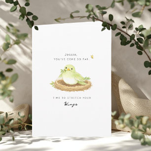 Time to Stretch Your Wings End of Chemo Card