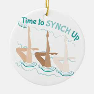 Time To Synch Up Ceramic Tree Decoration