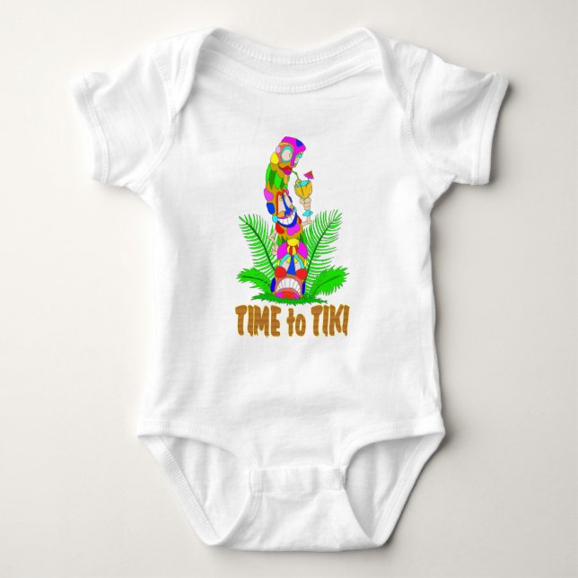 Time to TIKI Baby Bodysuit (Front)