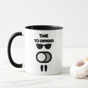 Time to Unwind Funny Relax Mode Design Mug