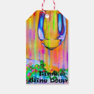 Time to Wine Down Gift Tags