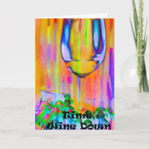 Time to Wine Down Greeting