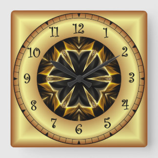 Time Travel ~ Avant-Garde Design PTW 01 ~ Square Wall Clock