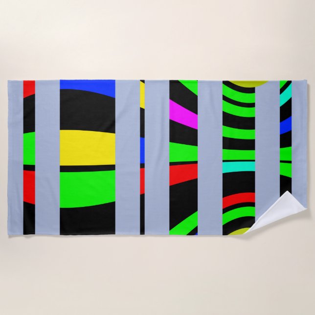 Time travel beach towel (Front)